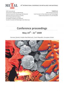 Conference Proceedings
                    - METAL 2009