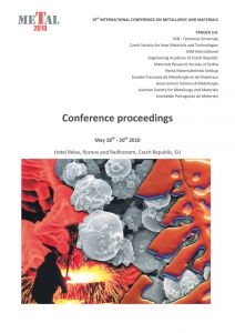 Conference Proceedings
                    - METAL 2010