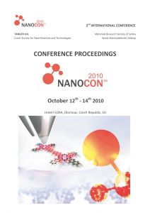 Conference Proceedings
                    - NANOCON 2010